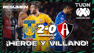 Resumen y goles | Tigres 2-0 Atlas | Liga Mx Apertura 22 -J4 | TUDN