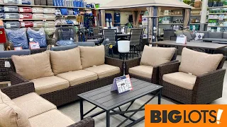 BIG LOTS SHOP WITH ME PATIO FURNITURE GAZEBOS SOFAS CHAIRS TABLES DECOR SHOPPING STORE WALK THROUGH