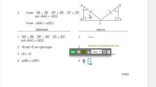 Congruent Triangles Proofs