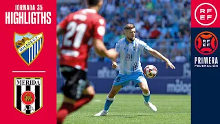 Resumen #PrimeraFederación | Málaga CF 1-1 AD Mérida | Jornada 35, Grupo 2
