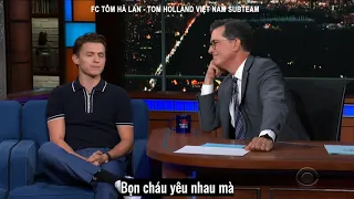 [VIETSUB] Tom Holland TheLateNight show với Stephen Colbert - Chuyện đi tập gym với Jake Gyllenhaal