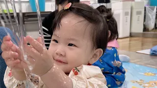 롯데마트 롤리폴리 촉감놀이 문화센터 13개월아기