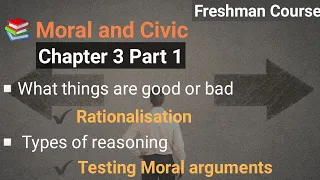 Moral and Civic | Chapter 3 Part 1