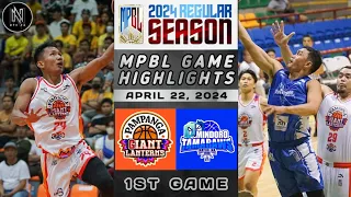 MPBL HIGHLIGHTS: PAMPANGA GIANT LANTERNS VS MINDORO TAMARAWS (APRIL 22, 2024)