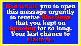 ✝️God wants you to open this message💌 urgently to receive Blessings that you kept on ignoring😵‍💫..