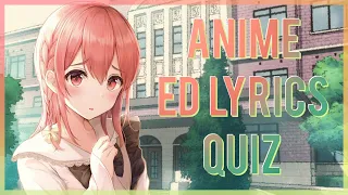 Anime Ending Lyrics Quiz (First Line Edition) - 50 Endings