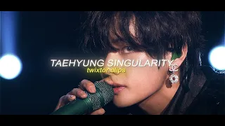 TAEHYUNG- SINGULARITY twixtor clips (with AE sharpen) HD (4K)- black outfit version