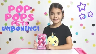 Pop Pops Pets UNBOXING! Popping Bubbles With #Slime - Squishy Fluffy