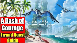 Horizon Forbidden West - A Dash of Courage - Gather a Corrugated Metal Panel Errand quest guide