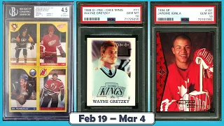 TOP 15 Highest Selling Hockey Cards from the Junk Wax Era on eBay | Feb 19 - Mar 4, Ep 100