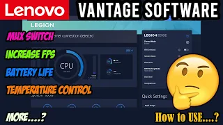 Lenovo Vantage Software (Legion 5i 2022)