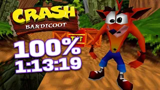 Crash Bandicoot 100% Speedrun: 1:13:19