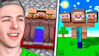 Reacting to ULTRA CURSED MINECRAFT