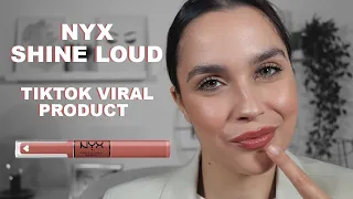 NYX SHINE LOUD HIGH SHINE LIP COLOR REVIEW | Full Review and a 9h Wear Test