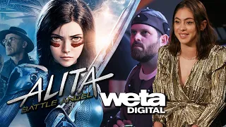 Rosa Salazar, Christoph Waltz Interviews & Weta Digital for Alita Battle Angel