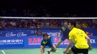 [2011 Double Star BWF Sudirman Cup MD SF] Yun Cai, Haifeng Fu vs Jae Sung Jung, Yong Dae Lee