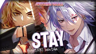 「Nightcore」Stay - The Kid LAROI, Justin Bieber (Switching Vocals) (Lyrics) | Tiktok Song