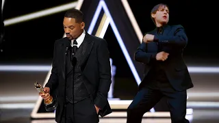Will Smith tries to smack Bully Maguire at the Oscars