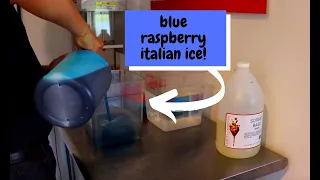 Make A Delicious Blue Raspberry Italian Ice with I.Rice and Electro Freeze!
