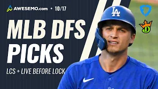 MLB DFS LINEUPS: LCS PICKS DRAFTKINGS + FANDUEL SATURDAY 10/17