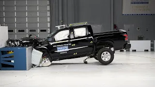 2022 Nissan Frontier crew cab updated moderate overlap IIHS crash test