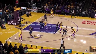 NBA LIVE 19 Nuggets vs LA Lakers Full Game Max Quality