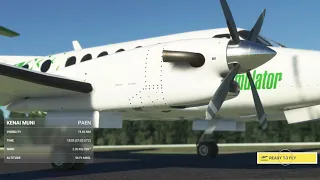 Microsoft Flight Simulator XBOX SERIES S Beechcraft King Air 350I PAEN to PALH "Black Screen Issue"