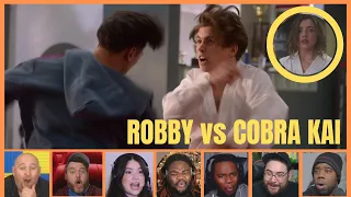 Fans React To ROBBY vs COBRA KAI | Cobra Kai Season 4 Episode 1 Reaction