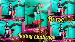 Horse Riding Challenge funny video#funnyvideo @Rmpvlogs