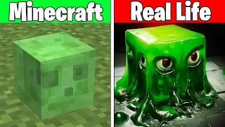 Realistic Minecraft | Real Life vs Minecraft | Realistic Slime, Water, Lava #22
