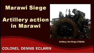 Marawi Siege: Artillery action in Marawi