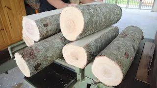 Best Idea To Reuse Scrap Wood From Discarded Tree Trunks // Amazing Woodworking Ideas For Garden