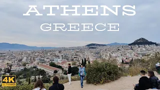 Athens, Greece 🇬🇷 4K-HDR Walking Tour Acropolis & Parthenon