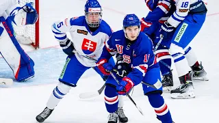 Highlights from United States vs. Slovakia at the 2023 World Junior A Hockey Challenge