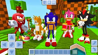 How To Get Sonic The Hedgehog In Minecraft Pocket Edition - Sonic The Hedgehog Addon / Mod