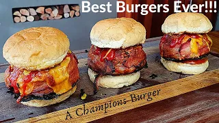 HOW TO GRILL A Beer Can Bacon Burger | Recipe | Xman & Co