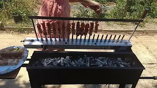 DIY Automated BBQ Grill | kebab/souvlaki grill machine