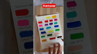 gouache colour review | brustro artist gouache colour review | art product review | #youtubeshorts