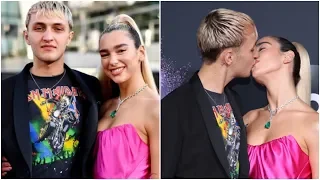 Dua Lipa Kisses Anwar Hadid on AMAs 2019 Red Carpet