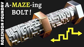 Making a bolt with MAZE threads - Can you solve it? - 3d print to metal -Lost PLA