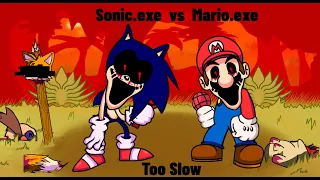 Sonic.exe Vs Mario.exe (Too Slow)