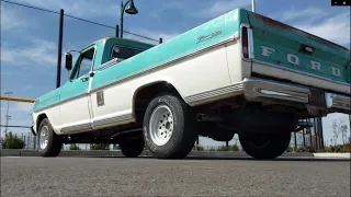 1967 F100 Exhaust, 390 FE, Glasspacks