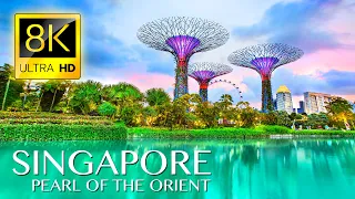 8K SINGAPORE: Pearl of the Orient • Beautiful Scenery, Relaxing Music & Nature Sounds