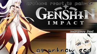 arcons react to paimon as unknow god ft.aether || genshin impact react