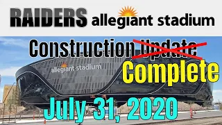 Las Vegas Raiders Allegiant Stadium Construction Update 07 31 2020