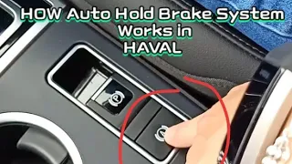 How to use AUTO-HOLD BRAKE Mode in #HAVAL #H2 LUX #autoholdbrake