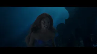 ariel and flounder shark attack scene | little mermaid 2023 hd