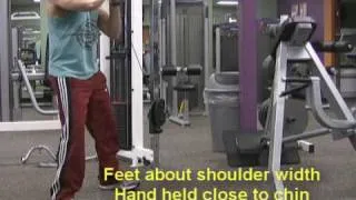 Cable Machine Exercises - Squat and Press