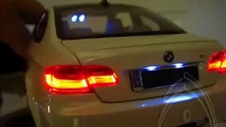 1/18 led BMW vs AUDI - Car Show LED lights RC Tuning Conversation Modify DIY Review