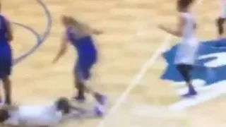 Video shows South San player collapse on court after being shoved by opponent